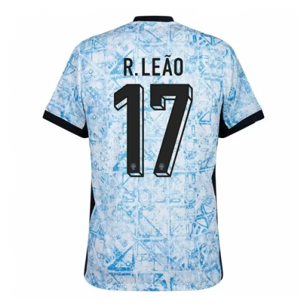 Camisola Portugal R. Leao 17 Homem Equipamento 2ª Euro 2024