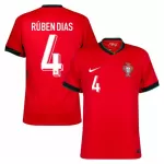 Camisola Portugal Rúben Dias 4 Homem Equipamento 1ª Euro 2024