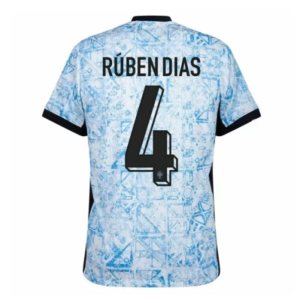 Camisola Portugal Rúben Dias 4 Homem Equipamento 2ª Euro 2024