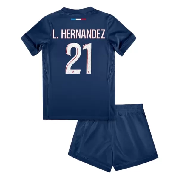 Camisola Paris Saint-Germain Lucas Hernandez 21 Criança Equipamento 1ª 2024/25