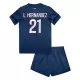 Camisola Paris Saint-Germain Lucas Hernandez 21 Criança Equipamento 1ª 2024/25