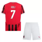 Camisola AC Milan Adli 7 Criança Equipamento 1ª 2024/25