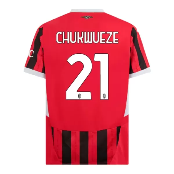 Camisola AC Milan Chukwueze 21 Criança Equipamento 1ª 2024/25