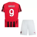 Camisola AC Milan Giroud 9 Criança Equipamento 1ª 2024/25