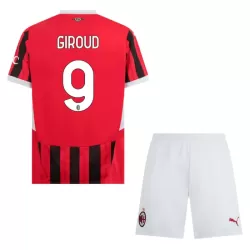 Camisola AC Milan Giroud 9 Criança Equipamento 1ª 2024/25 Camisola AC Milan Giroud 9 Criança Equipamento 1ª 2024/25
