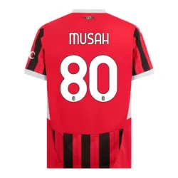 Camisola AC Milan Musah 80 Homem Equipamento 1ª 2024/25 Camisola AC Milan Musah 80 Homem Equipamento 1ª 2024/25