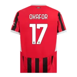 Camisola AC Milan Okafor 17 Homem Equipamento 1ª 2024/25 Camisola AC Milan Okafor 17 Homem Equipamento 1ª 2024/25