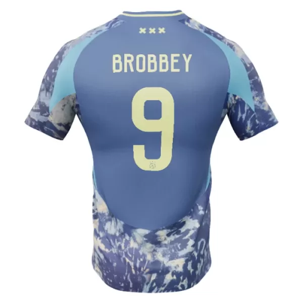 Camisola Ajax Amsterdam Brian Brobbey 9 Criança Equipamento 2ª 2024/25