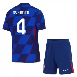 Camisola Croácia Gvardiol 4 Criança Equipamento 2ª Euro 2024 Camisola Croácia Gvardiol 4 Criança Equipamento 2ª Euro 2024