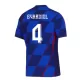 Camisola Croácia Gvardiol 4 Criança Equipamento 2ª Euro 2024