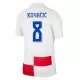 Camisola Croácia Kovacic 8 Criança Equipamento 1ª Euro 2024