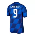 Camisola Croácia Kramaric 9 Homem Equipamento 2ª Euro 2024