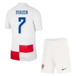Camisola Croácia Majer 7 Criança Equipamento 1ª Euro 2024
