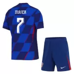 Camisola Croácia Majer 7 Criança Equipamento 2ª Euro 2024