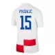 Camisola Croácia Pasalic 15 Criança Equipamento 1ª Euro 2024