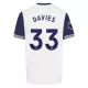 Camisola Tottenham Hotspur Davies 33 Criança Equipamento 1ª 2024/25