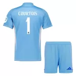 Camisola Guarda-Redes Real Madrid Courtois 1 Criança Equipamento 1ª 2024/25