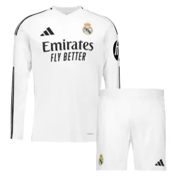 Camisola Manga Comprida Real Madrid Criança Equipamento 1ª 2024/25 Camisola Manga Comprida Real Madrid Criança Equipamento 1ª 2024/25