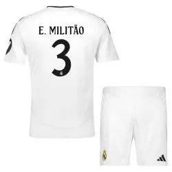 Camisola Real Madrid E. Militão 3 Criança Equipamento 1ª 2024/25 Camisola Real Madrid E. Militão 3 Criança Equipamento 1ª 2024/25