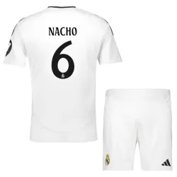 Camisola Real Madrid Nacho 6 Criança Equipamento 1ª 2024/25 Camisola Real Madrid Nacho 6 Criança Equipamento 1ª 2024/25