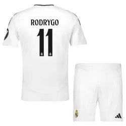 Camisola Real Madrid Rodrygo 11 Criança Equipamento 1ª 2024/25 Camisola Real Madrid Rodrygo 11 Criança Equipamento 1ª 2024/25