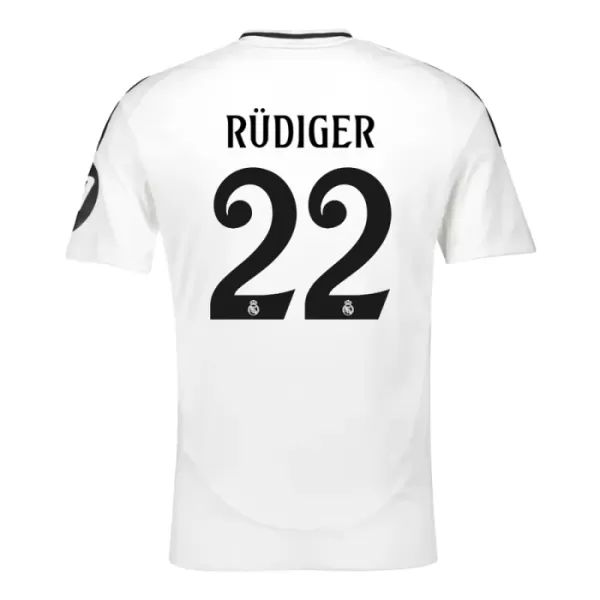 Camisola Real Madrid Rudiger 22 Criança Equipamento 1ª 2024/25