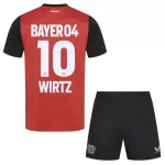 Camisola Bayer Leverkusen Florian Wirtz 10 Criança Equipamento 1ª 2024/25