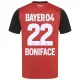 Camisola Bayer Leverkusen Victor Boniface 22 Criança Equipamento 1ª 2024/25