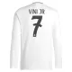 Camisola Manga Comprida Real Madrid Vini JR 7 Homem Equipamento 1ª 2024/25