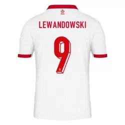 Camisola Polônia Lewandowski 9 Homem Equipamento 1ª Euro 2024 Camisola Polônia Lewandowski 9 Homem Equipamento 1ª Euro 2024