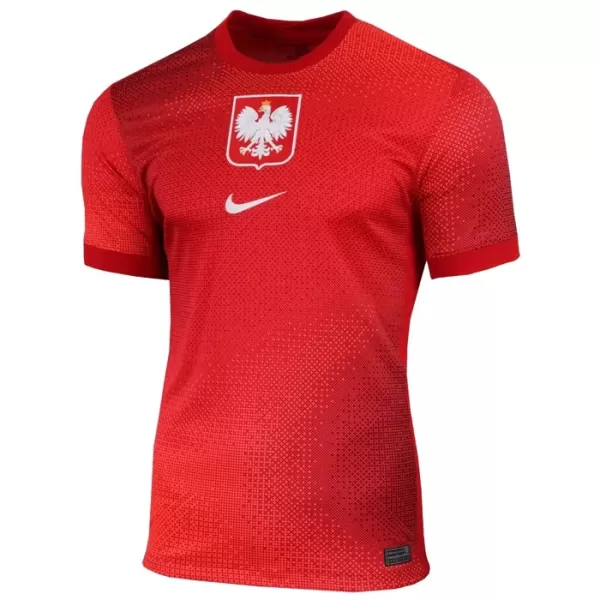 Camisola Polônia Lewandowski 9 Homem Equipamento 2ª Euro 2024