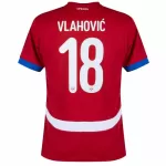 Camisola Sérvia Vlahovic 18 Homem Equipamento 1ª Euro 2024