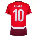 Camisola Suíça Xhaka 10 Homem Equipamento 1ª Euro 2024