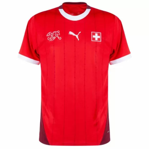 Camisola Suíça Xhaka 10 Homem Equipamento 1ª Euro 2024