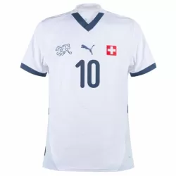 Camisola Suíça Xhaka 10 Homem Equipamento 2ª Euro 2024