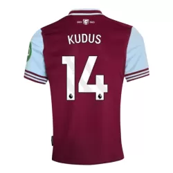 Camisola West Ham United Kudus 14 Homem Equipamento 1ª 2024/25 Camisola West Ham United Kudus 14 Homem Equipamento 1ª 2024/25