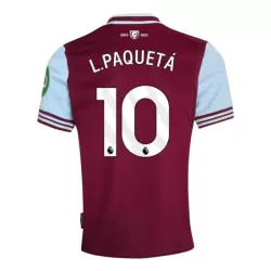 Camisola West Ham United L. Paqueta 10 Homem Equipamento 1ª 2024/25 Camisola West Ham United L. Paqueta 10 Homem Equipamento 1ª 2024/25