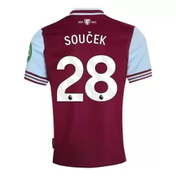Camisola West Ham United Soucek 28 Homem Equipamento 1ª 2024/25 Camisola West Ham United Soucek 28 Homem Equipamento 1ª 2024/25