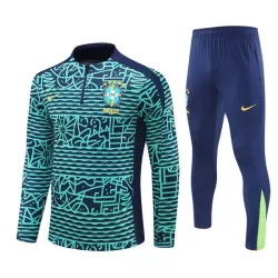 Conjunto de Moletom de Treino Brasil Homem Quarto-Zíper 2024/25 Verde Conjunto de Moletom de Treino Brasil Homem Quarto-Zíper 2024/25 Verde