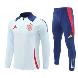 Conjunto de Moletom de Treino Espanha Homem Quarto-Zíper 2024/25 Branca Conjunto de Moletom de Treino Espanha Homem Quarto-Zíper 2024/25 Branca