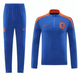 Conjunto de Moletom de Treino Holanda Homem Quarto-Zíper 2024/25 Azul Conjunto de Moletom de Treino Holanda Homem Quarto-Zíper 2024/25 Azul