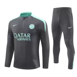 Conjunto de Moletom de Treino Paris Saint-Germain Homem Quarto-Zíper 2024/25 Cinza Conjunto de Moletom de Treino Paris Saint-Germain Homem Quarto-Zíper 2024/25 Cinza