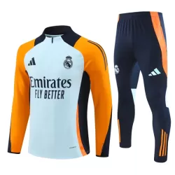 Conjunto de Moletom de Treino Real Madrid Homem Quarto-Zíper 2024/25 Azul Conjunto de Moletom de Treino Real Madrid Homem Quarto-Zíper 2024/25 Azul