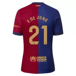 Camisola FC Barcelona Frenkie de Jong 21 Homem Equipamento 1ª 2024/25 Camisola FC Barcelona Frenkie de Jong 21 Homem Equipamento 1ª 2024/25