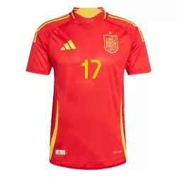 Camisola Espanha Williams JR 17 Homem Equipamento 1ª Euro 2024