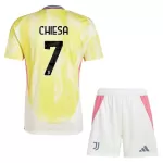 Camisola Juventus Chiesa 7 Criança Equipamento 2ª 2024/25