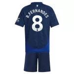 Camisola Manchester United Bruno Fernandes 8 Criança Equipamento 2ª 2024/25