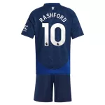 Camisola Manchester United Rashford 10 Criança Equipamento 2ª 2024/25