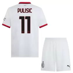 Camisola AC Milan Pulisic 11 Criança Equipamento 2ª 2024/25 Camisola AC Milan Pulisic 11 Criança Equipamento 2ª 2024/25