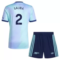Camisola Arsenal Saliba 2 Criança Equipamento 3ª 2024/25 Camisola Arsenal Saliba 2 Criança Equipamento 3ª 2024/25